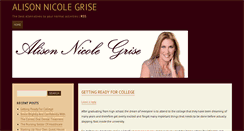 Desktop Screenshot of alisonnicolegrise.com