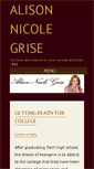 Mobile Screenshot of alisonnicolegrise.com