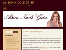 Tablet Screenshot of alisonnicolegrise.com